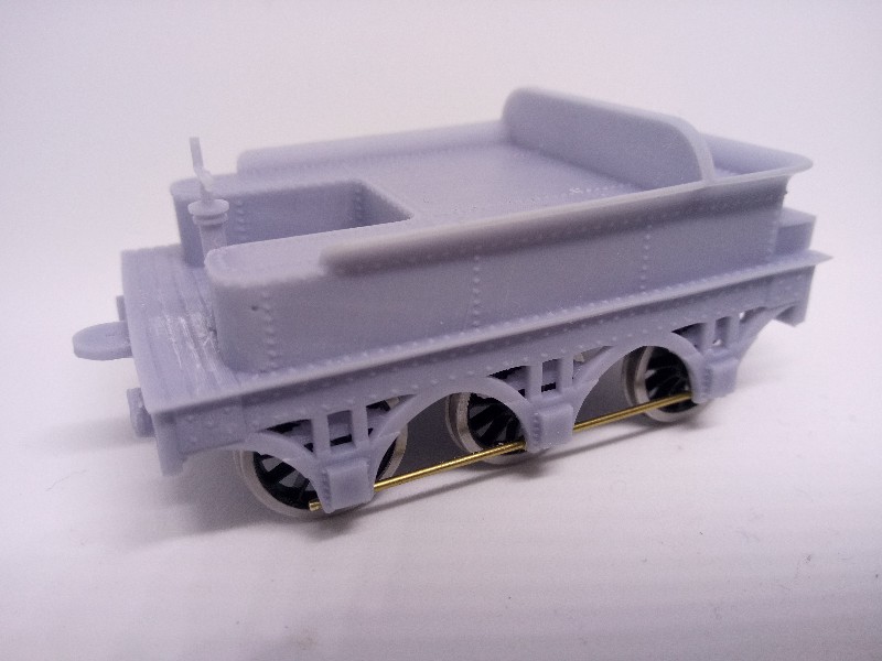 Resin model of GWR 6 wheel tender Resin model of GWR 6 wheel tender